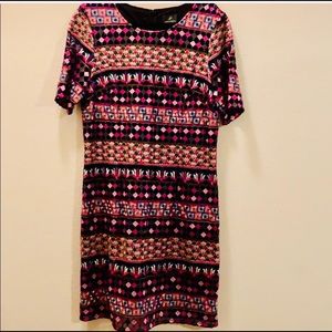 Adrianna Papell Embroidered Dress